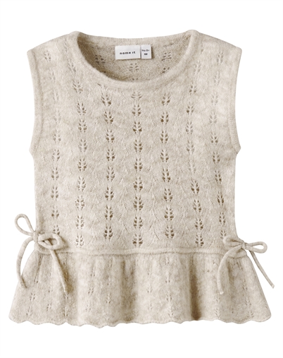 Name It - NMFDesta Knit Vest - Peyote Melange